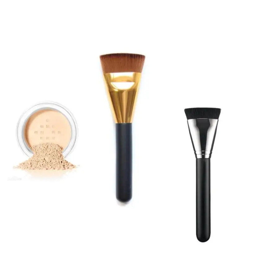 

1Pcs Angled Bronzer Brush Synthetic Face Contour Blush Cosmetic Flat Contour Brush Face Blend Makeup Brush pincel maquiagem #7