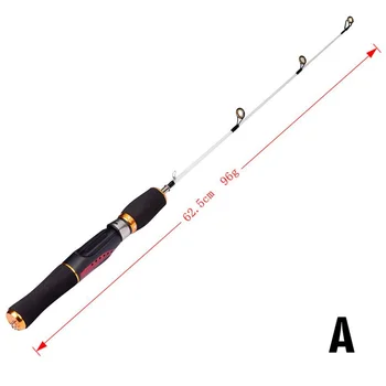 

62.5/68.5 Cm Winter Ice Fishing Rod Hard Rod Glass Detachable Winter Ice Fishing Rod Carp Fishing Rod Fishing Lovers New