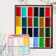 Вода Цвет Краски 8/12/18/24/35/48/60 Цвет s набор краски кружевные шелковые трусики перламутрового оттенка китайский пигментная краска однотонные краска на водной основе товары для рукоделия