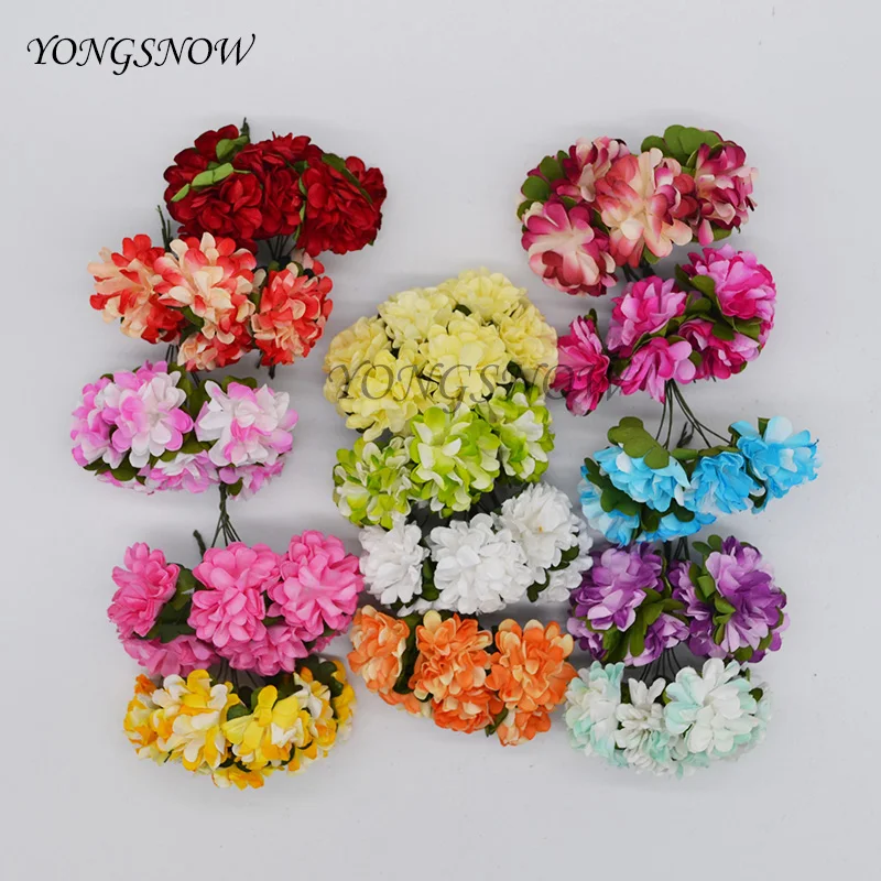 144Pcs 3cm Artificial Paper Chrysanthemum Flower Bouquet For Wedding Home Garden Decoration DIY Wreaths Gift Craft Supplies 144Pcs 3cm Artificial Paper Chrysanthemum Flower Bouquet For Wedding Home Garden Decoration DIY Wreaths Gift Craft Supplies