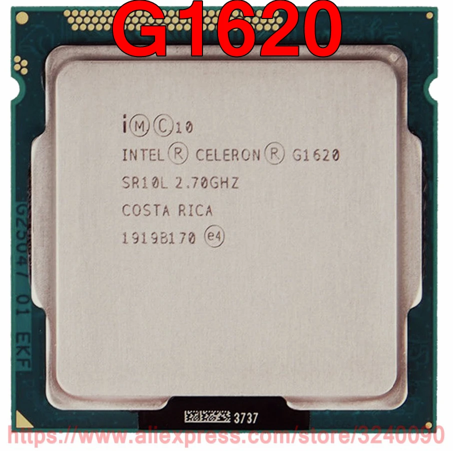 Оригинальный процессор Intel CPU Celeron G1620 2 70 ГГц Мб двухъядерный разъем 1155 Бесплатная