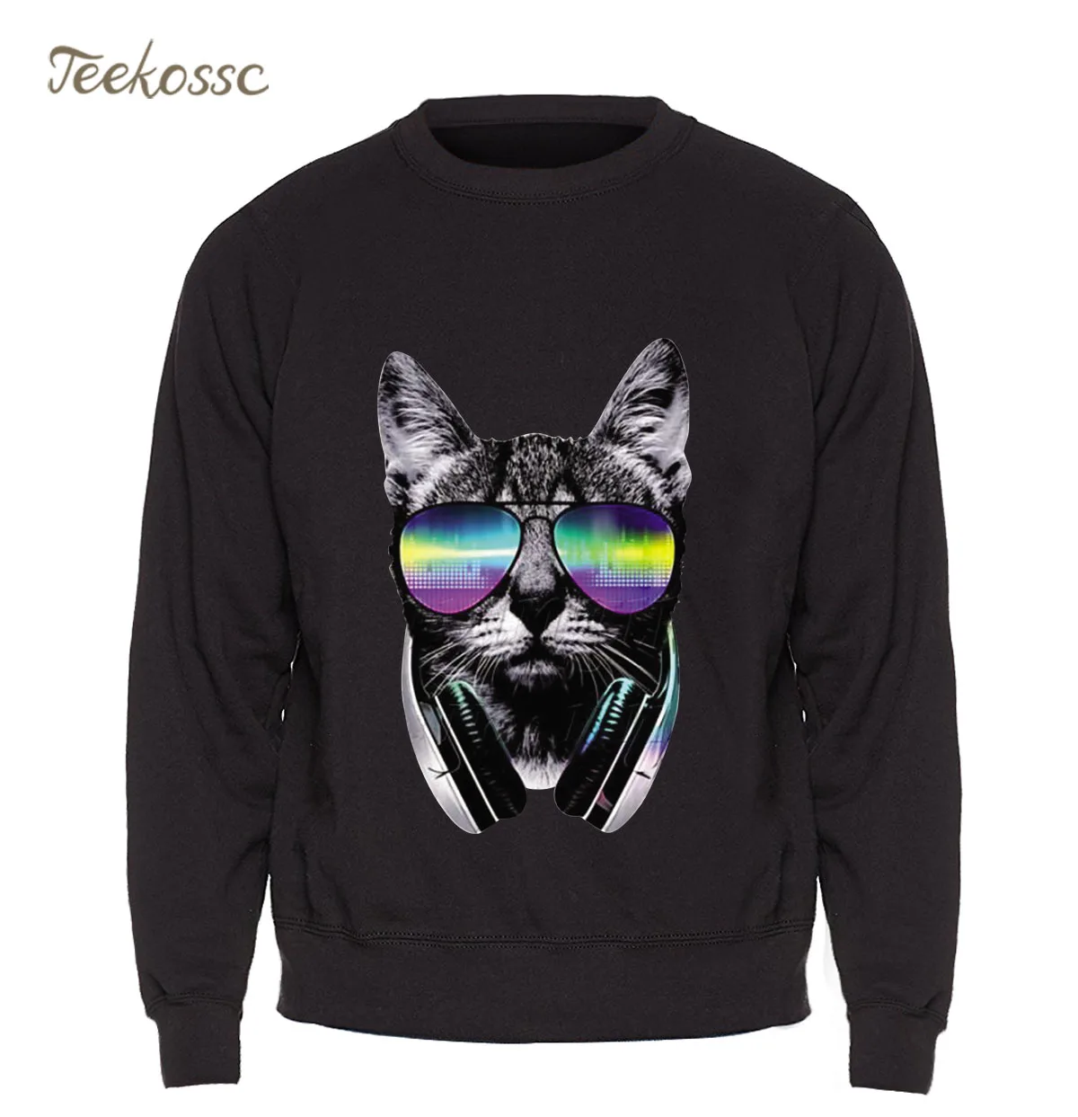 Толстовка DJ Cat мужская с капюшоном худи в стиле панк рок музыка кофта K POP теплая