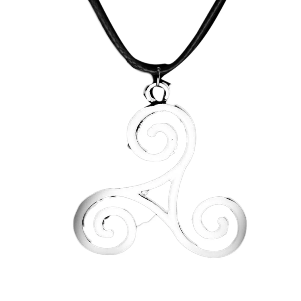 1 Pc Fashion Jewelry Silver Alloy Charm Teen Wolf Triskele Necklace Triskelion necklace Allison Argent necklace