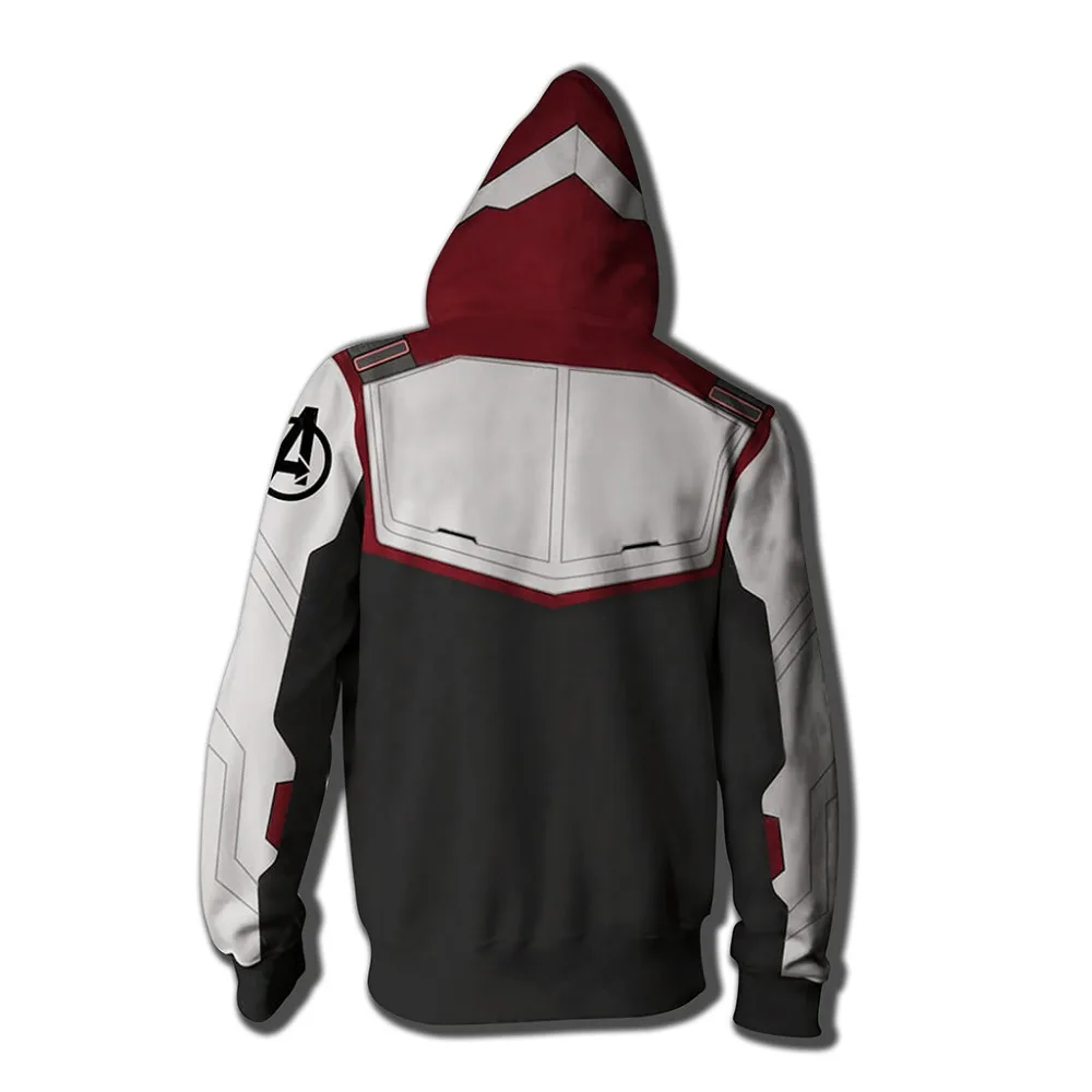 2019 Autumn Winter 3D Print Avengers Endgame 4 Costume Cosplay man Sweatshirts Zip Up Hoodie hooded Jacket clothing