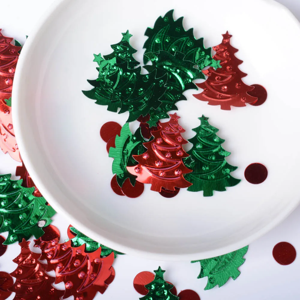 Рождественский стол конфетти разбрызгивает Свадебные блестки без отверстий украшения deco noel украшения для рождественской елки