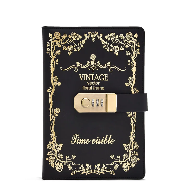 Retro Password Book Creative Student Diary Notebook Hand Book Stationery Pu leather journal Retro Password Book Creative Student Diary Notebook Hand Book Stationery Pu leather journal