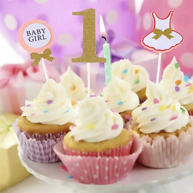 Decoration De Gateau 3 Pieces Drapeau Pour Bebe Garcon Et Fille De 1 An Et De 1 An Garniture De Gateau Pour Anniversaire Decoration De Fete Aliexpress