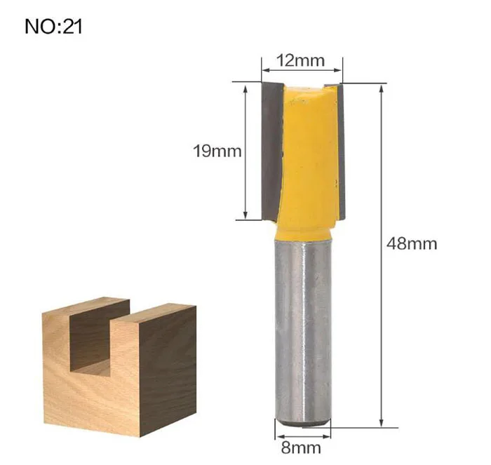 1 шт. 8 мм хвостовик дерево прямой маршрутизатор Концевая фреза триммер Чистка заподлицо отделка угловая круглая бухта коробка биты фрезы Инструменты