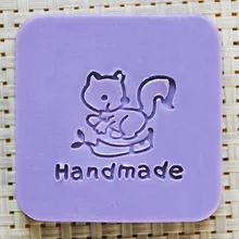 Натуральная ручная работа акриловая прижимка для мыла форма для выпечки Мини diy лиса узоры органическое стекло 4X4 см 0177