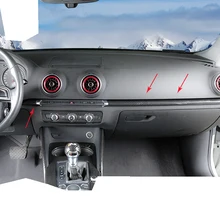 Accessori Per auto Per Audi A3 8 V S3 2014-2017 ABS In Fibra di Carbonio Centro di Controllo Della Decorazione Coperture Adesivi