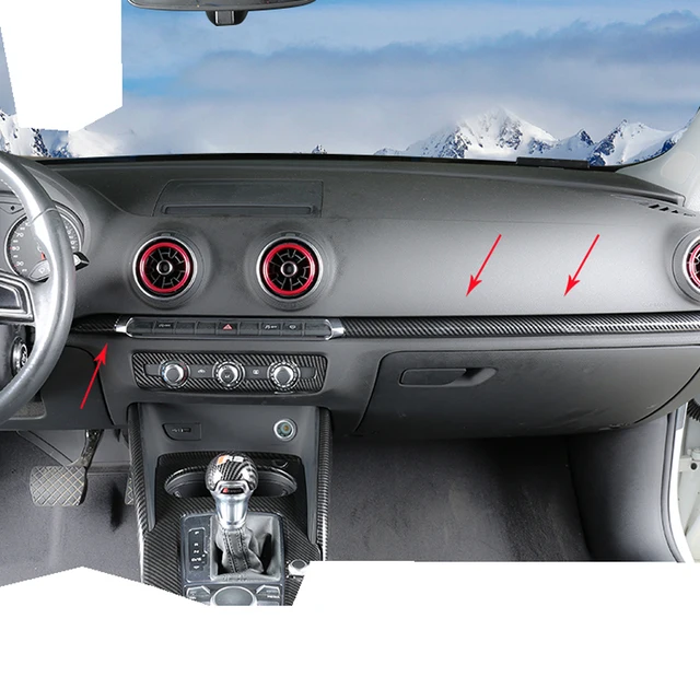 Car Accessories For Audi A3 8V S3 2014 2017 ABS Carbon Fibre Control