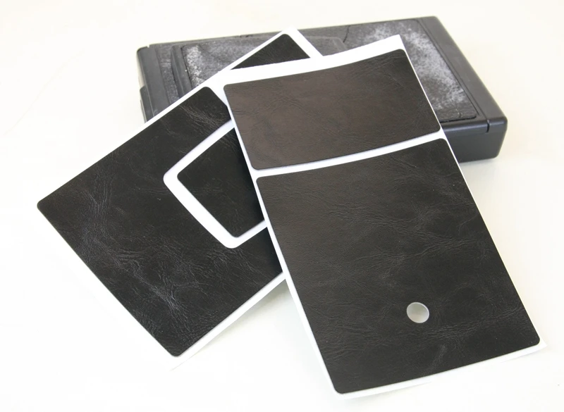 Tripod hole Polaroid SX-70 Black PU Leather Replacement Skin Cover for Original,Sonar,Alpha1,SLR680 SLR690