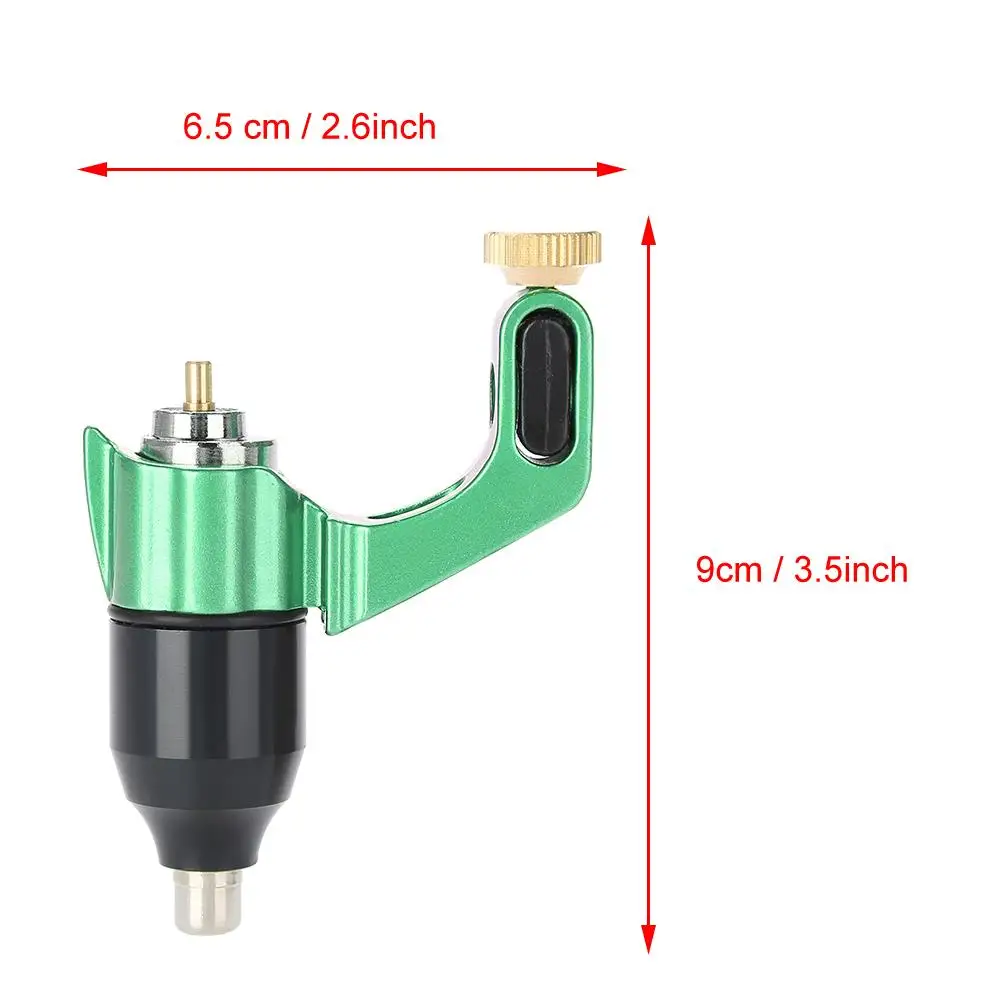 4 цвета RCA Интерфейс тату машина сильный роторный мотор лайнер-шейдерная Татуировка устройство микроблейдинг постоянный макияж машина - Цвет: Зеленый
