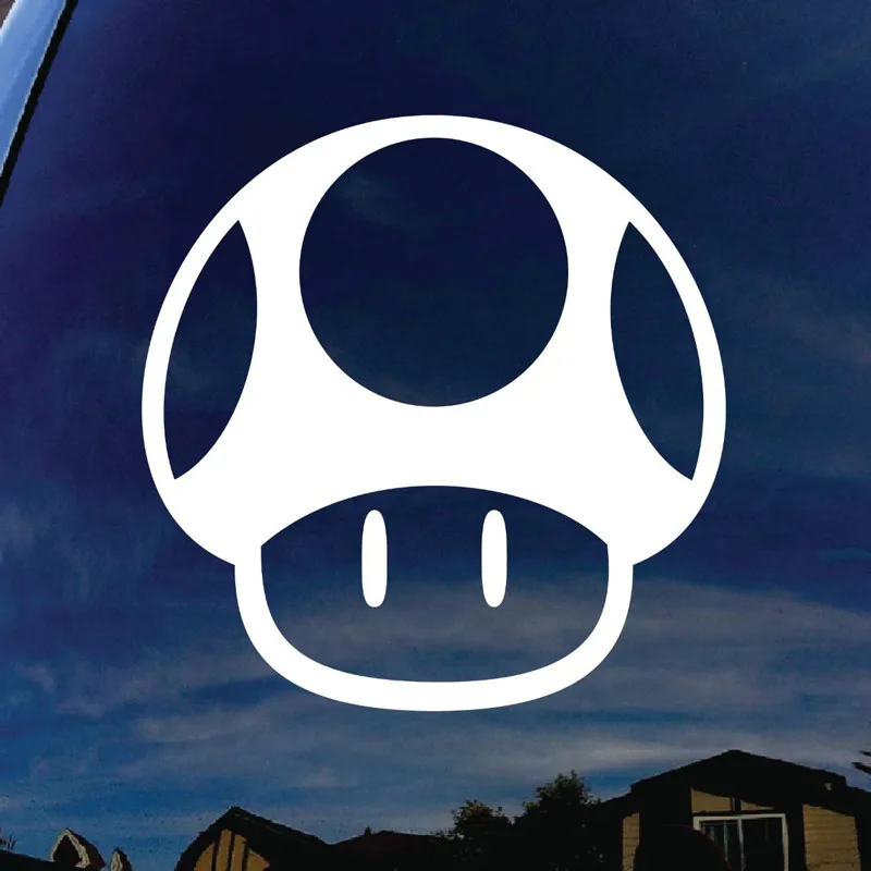 

Mario Brothers 1up Mushroom Car Window Die Cut Vinyl Decal Sticker 4'' Wide guitar sticker/fridge sticker body stickers