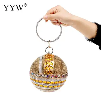 

Mini Rhinestone Clutch Bag For Women Ball Evening Party Bags Clutches Handbag Chain Striped Cell Phone Purse Bags 2018 New Hot
