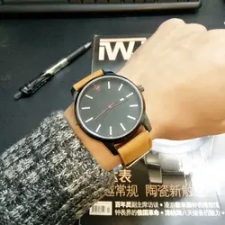 Модный бренд Для мужчин S кварц-часы ЦМК высокое качество Повседневное кожаным ремешком Для мужчин кварцевые часы Календари Для мужчин
