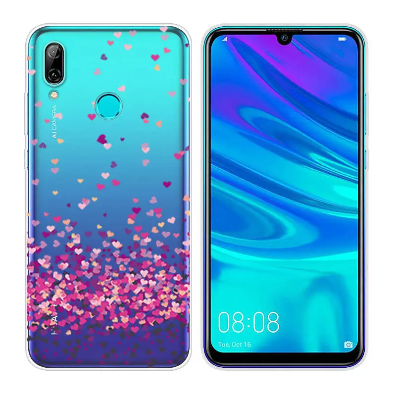 Силиконовые чехлы Arvin для huawei P Smart, мягкий прозрачный ТПУ чехол для телефона P Smart, 6,21 дюймов, чехол с рисунком, сумка - Цвет: 46