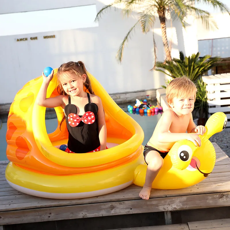 

Baby Kids Inflatable swimming pool round Summer Swim Float Water Fun Pool Toys Sun Shade Pool Baby Bath Water Sport For 3-6Y
