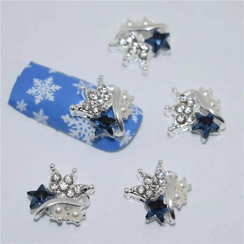 

10psc New Crown 3D Nail Art Decorations,Alloy Nail Charms,Nails Rhinestones Nail Supplies #502