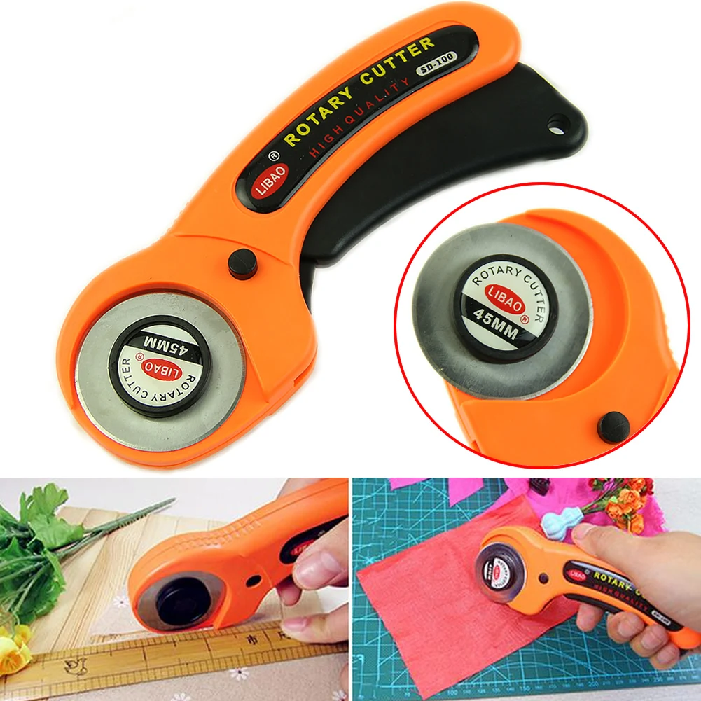 45mm Rotary Cutter Premium Quilters Sewing Quilting Fabric Cutting