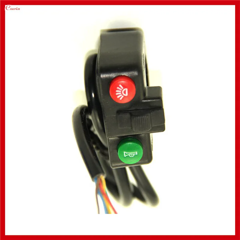 

New 3 Function Electric Bike Scooter Dirt Bike Motorcycle Front Headlight, Horn, Turn Light Signal Switch Assembly