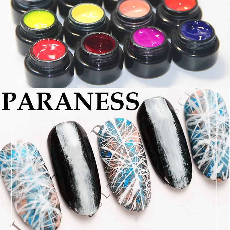 

Paraness Drawing Wire Spider Gel Nails Painted Glue Enamel Gel Varnish Acrylic Top Painted Nail Polish Magnetic Nail Lacquers