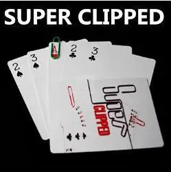 

Free Shipping! 5pcs/Lot Super Clipped - Card Magic Tricks,Close Up Magic,Stage,Illusions,Mentalism,Party Magic,Magician Cards