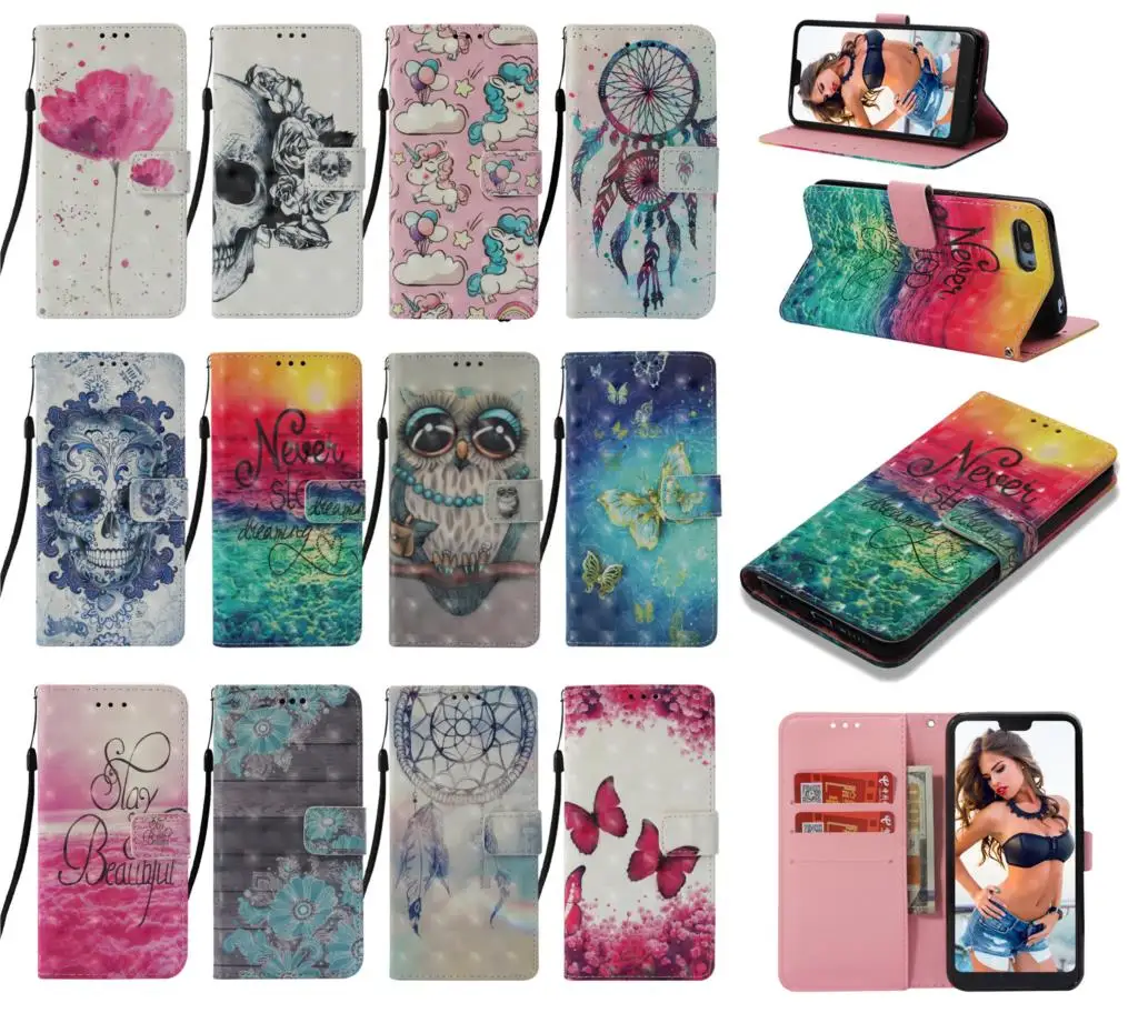 

Dreaming skull Flip case for Nokia 7.1 6.1 5.1 3.1 2.1 pu leather wallet stand cover for Nokia 6 2018 7 plus #C