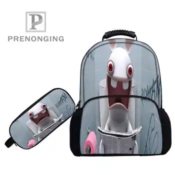 

Custom 17inch raymanravingBackpacks Pen Bags 3D Printing School Women Men Travel Bags Boys Girls Book Computers Bag#1031-8-Ravin