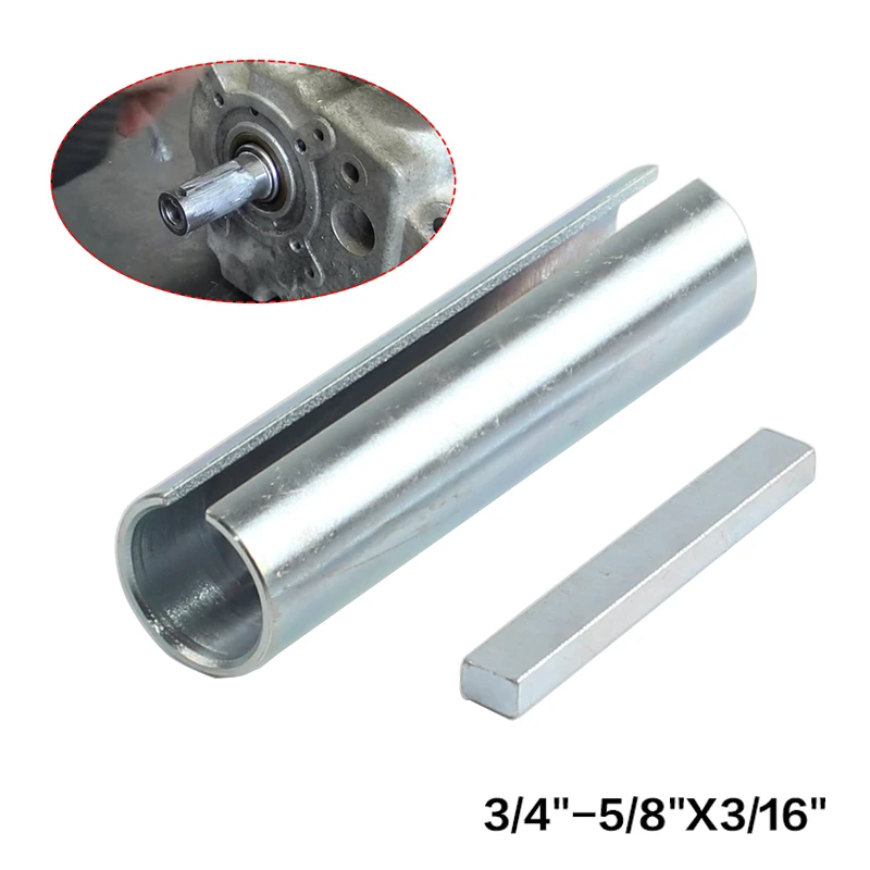 5/8 x 3/4 x 3 Engine Pulley Adapter Pulley Bore Reducer Sleeve Bushing Sheave & Key 5/8 x 3/4 x 3 Engine Pulley Adapter Pulley Bore Reducer Sleeve Bushing Sheave & Key