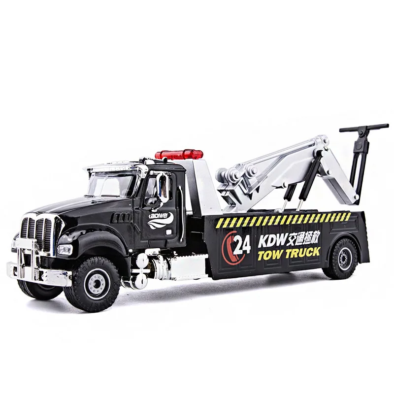 

Exquisite 1:50 traffic rescue car alloy model,die-cast metal trailer model toy,simulation engineering car collection gift