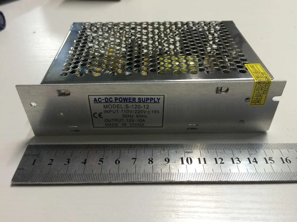 Высокое качество! Светодиодный светильник драйвер ing Transformer Adapter AC 170 260 V to DC 12V 120W 10A