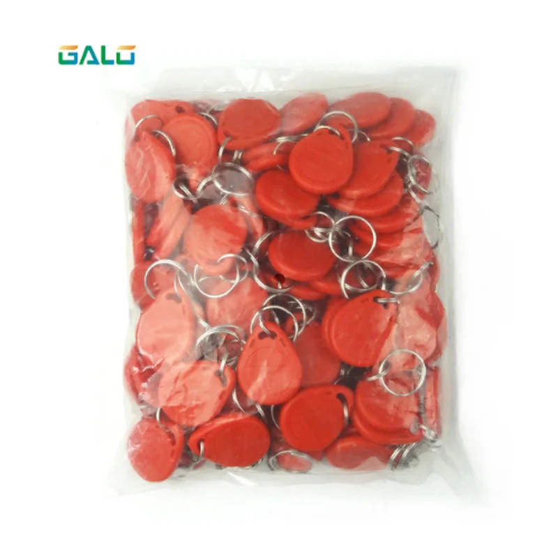 

100 pieces 125Khz Keychains RFID Proximity ID Card Token Tags Key Fobs for access control