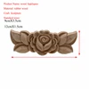 VZLX New Flower Wood Carving Natural Wood Appliques for Furniture Cabinet Unpainted Wooden Mouldings Decal Decorative Figurine ► Photo 3/6