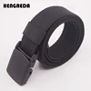 Canvas Belt for Men Women Waist Belt 2022 Fashion Plastic Buckle Casual Cowboy Black Belts Ceinture  for Jean ► Photo 1/6