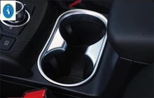 Yimaautotrims Accessorio Auto Anteriore Supporto di Tazza di Acqua di Copertura Trim 1 Pezzo Opaco Interno Fit Per Mazda CX-5 CX5 2017 2018 2019 ABS