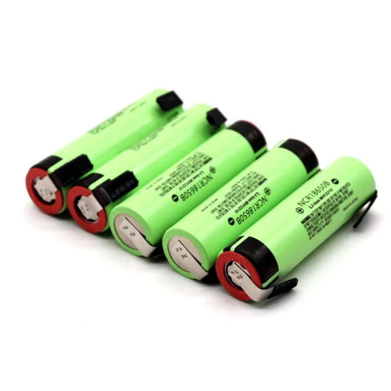 10 шт. NCR18650B 3,7 V 3400mAh 18650 перезаряжаемый литиевый аккумулятор 18650 батарея+ никелевый элемент DIY