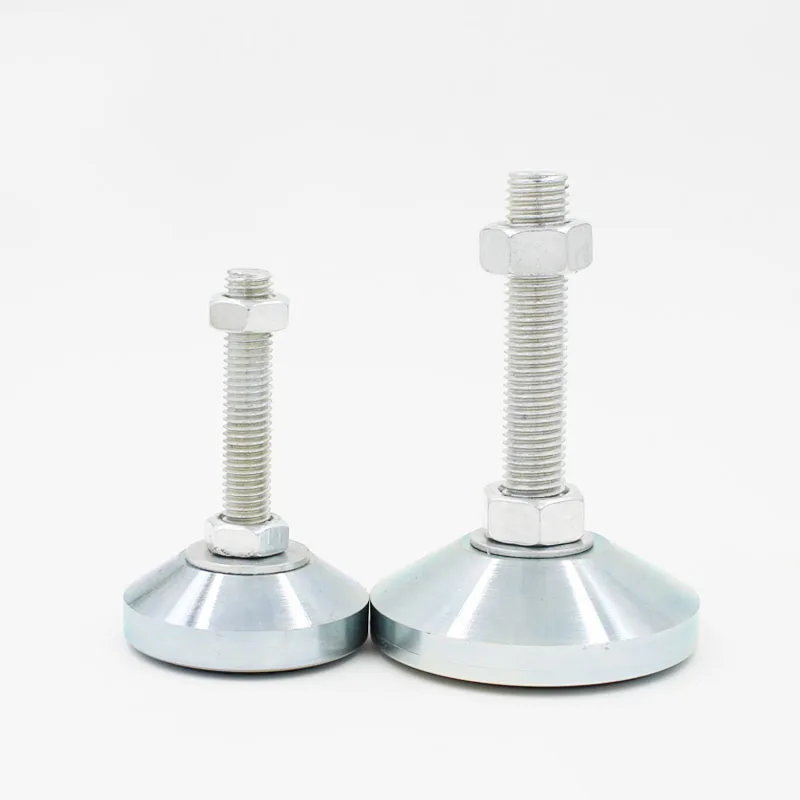 2PCS/LOT M12/M14/M16/M20 Thread Solid Steel Fixed Foot Cups Base 80mm Diameter Articulated Feet 80/100/120/150mm Leveling | Обустройство