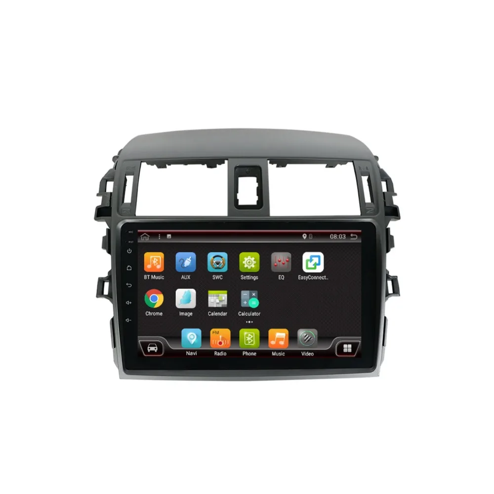 Discount For Toyota Corolla Android 8.1 Car Multimedia player Gps Navigation radio car free built-in map+rear camera support OBD TPMS DAB 23