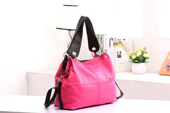 

2017 women travel Handbags Crossbody bags PU leather solid color lady Handbags designer female casual zipper soft shoulder B