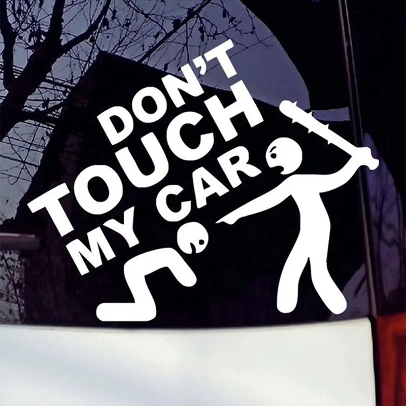 

Don't Touch My Car Body Sticker Vinyl Creative Sticker Funny Auto Accessory Decoration Waterproof Decal For Car Window Stripe