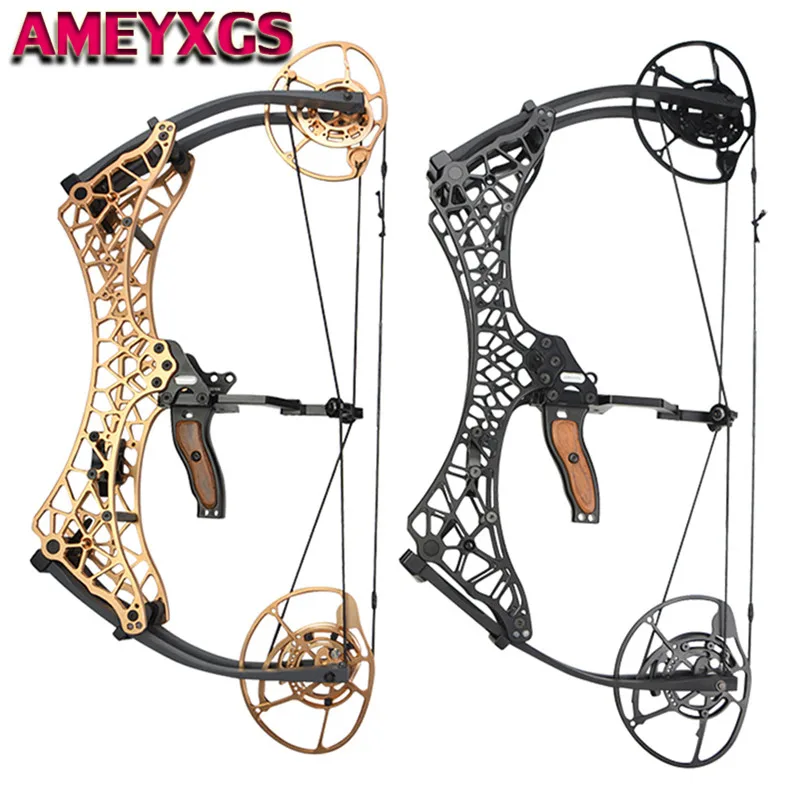

1pc Compound Bow 26" Hunting Fishing Bow 40-70lbs Adjustable Pulley IBO 350FPS Right Hand For Outdoor Hunting Archery Compelete