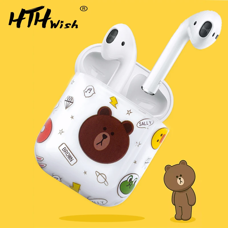 

case for airpods apple cartoon Earphone Headset Accessories plastic case For Airpods Protective Wireless Bluetooth Headset Box