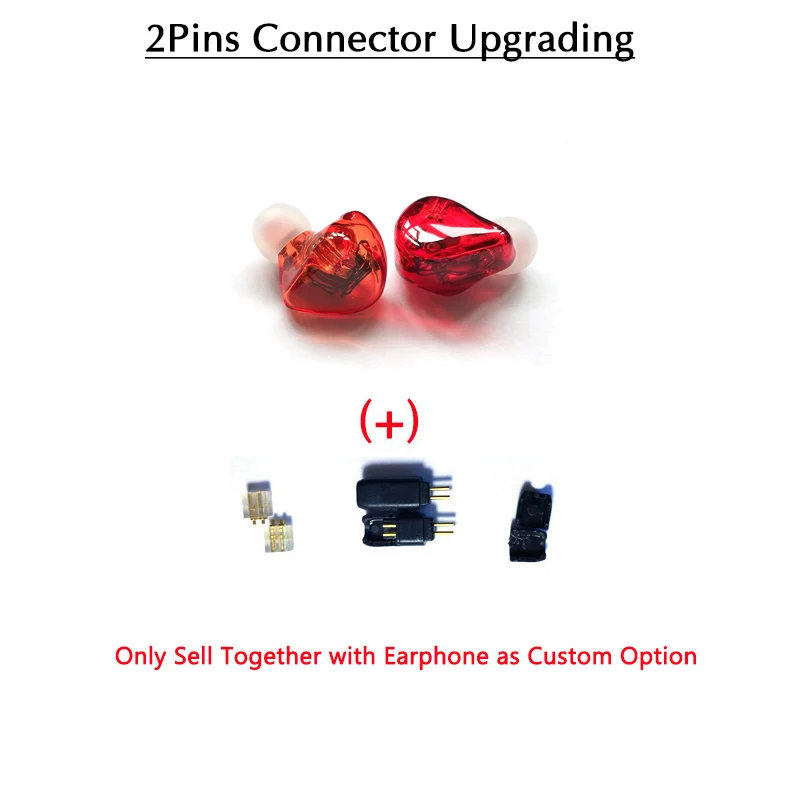 HS IEM телефон наушники Заказные в ухо шумоподавления с 10BAs драйверы MMCX 0,78 мм 2 контактный разъем - Цвет: 2Pins Connector