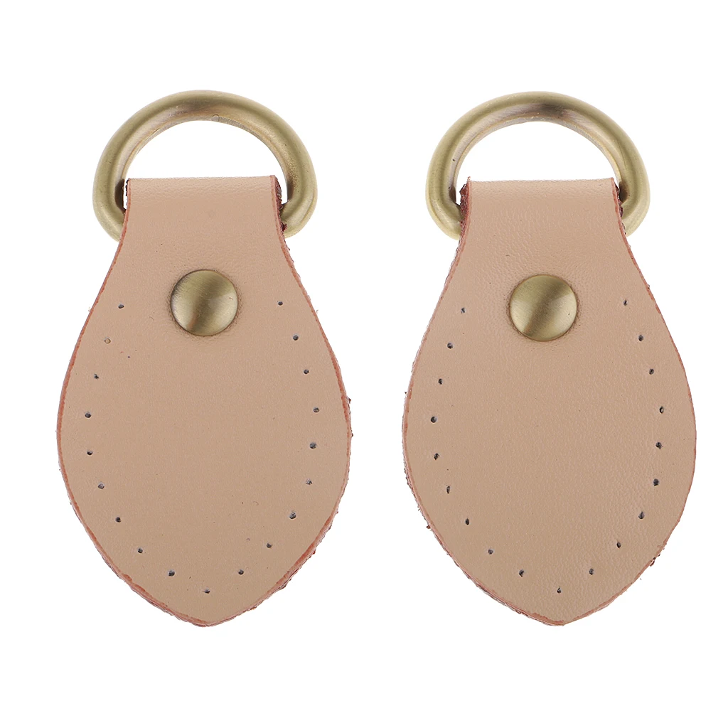 2pcs Sew on Leather Handle Buckles Tabs DIY Shoulder Bag Handbag Replacement