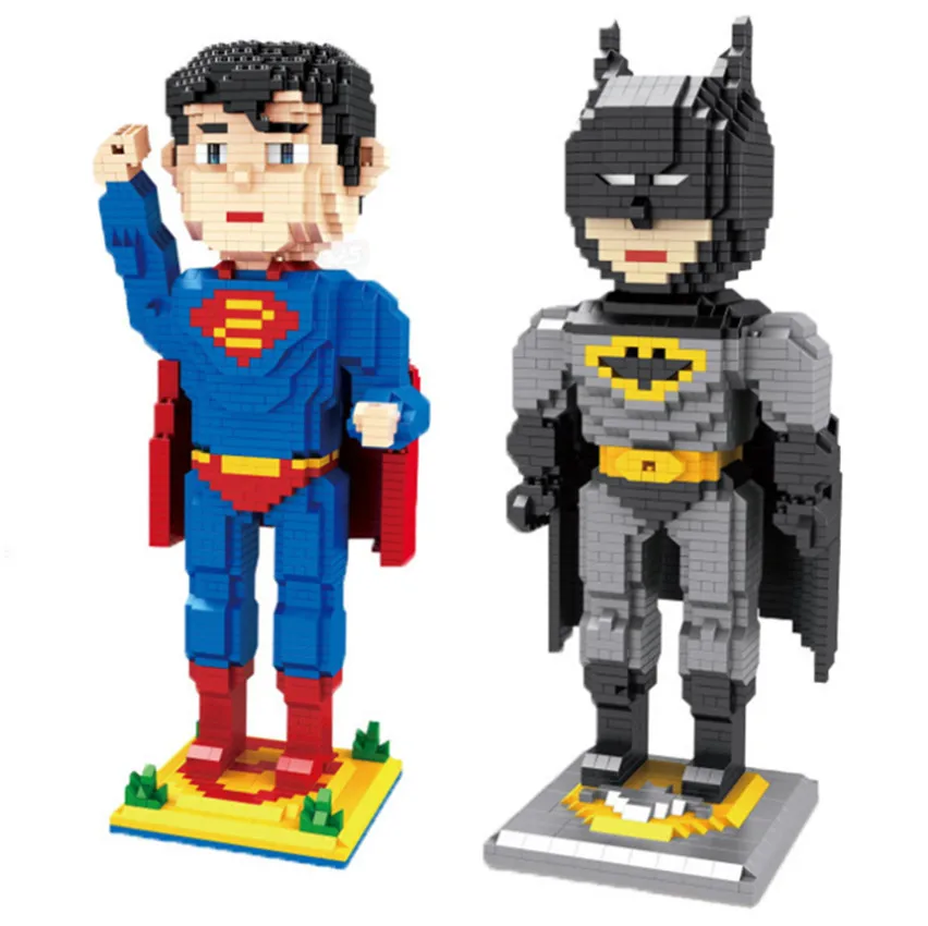 

Marvel Avengers DC Hero DIY Mini Building Micro Diamond Blocks Brick Toy Spiderman Captain America Batman Superman 1780pcs