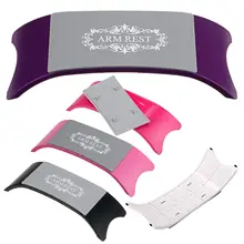 Удобная пластиковая и силиконовая художественная Подушка для ногтей 5 цветов, держатель для рук, ноготь руки, аксессуары для маникюра