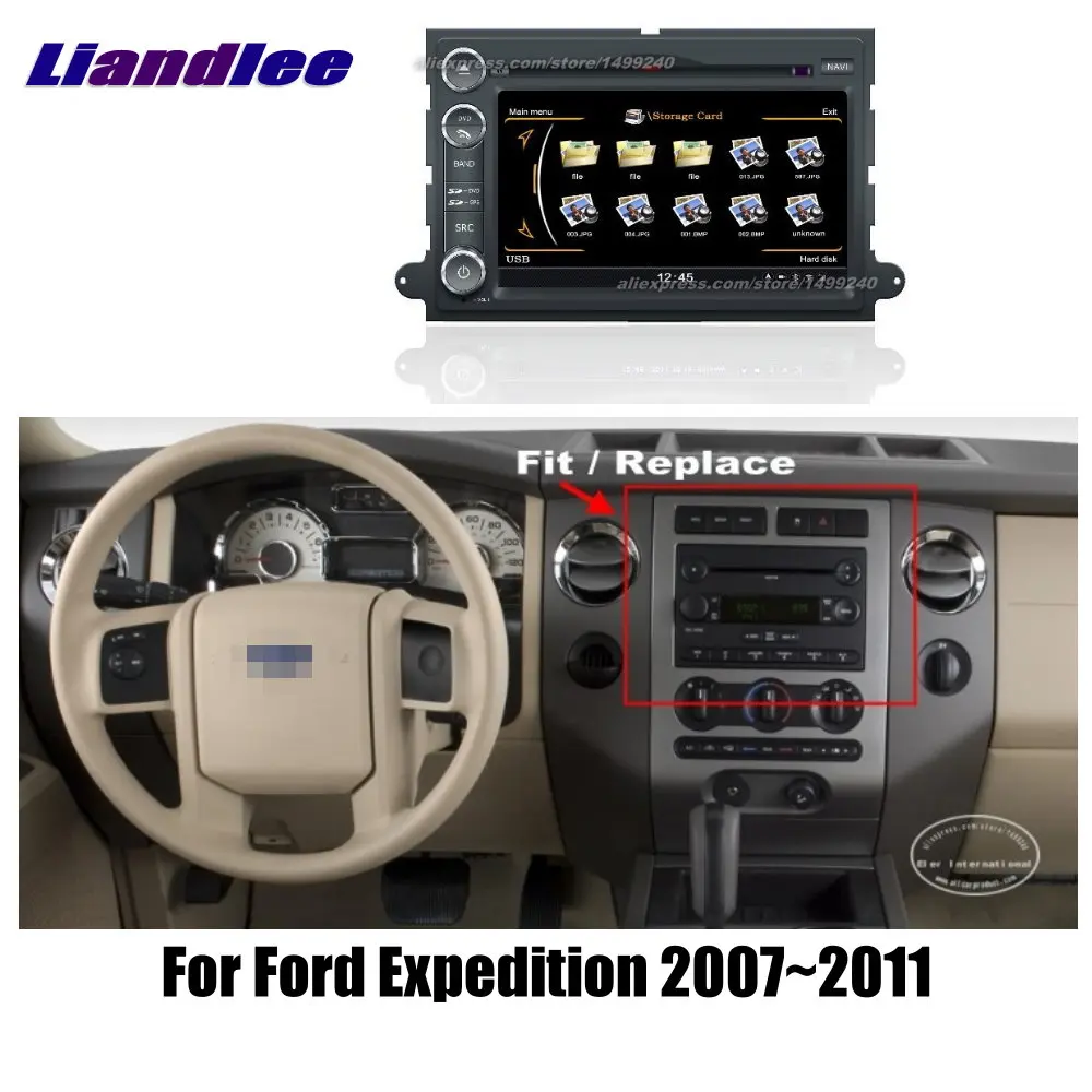 Автомобильный радиоплеер Liandlee 7 дюймов для Ford DISPATCH 2007 ~ 2011 Android GPS навигация карты HD