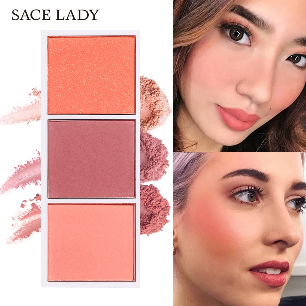 

SACE LADY Blush Palette Face Make Up Long Lasting Natural Cheek Blusher Powder Rouge Makeup Minerals Palettes Contour Cosmetics