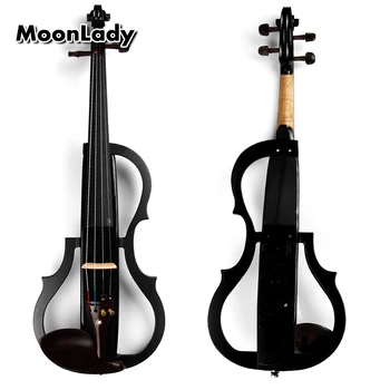 

4/4 Wood Electric Violin Black Musical Instruments High Quality Stringed Instrument Suitable for Beginners and Music Amateurs